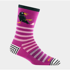 NWT DARN TOUGH Women's Animal Haus Crew Lightweight Lifestyle Sock Raven Bird S